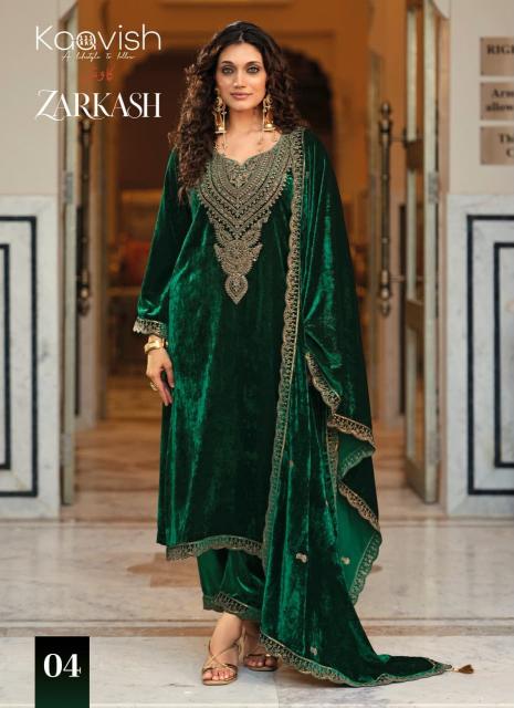 Kaavish zarkash dress material wholesale shops at mangalote